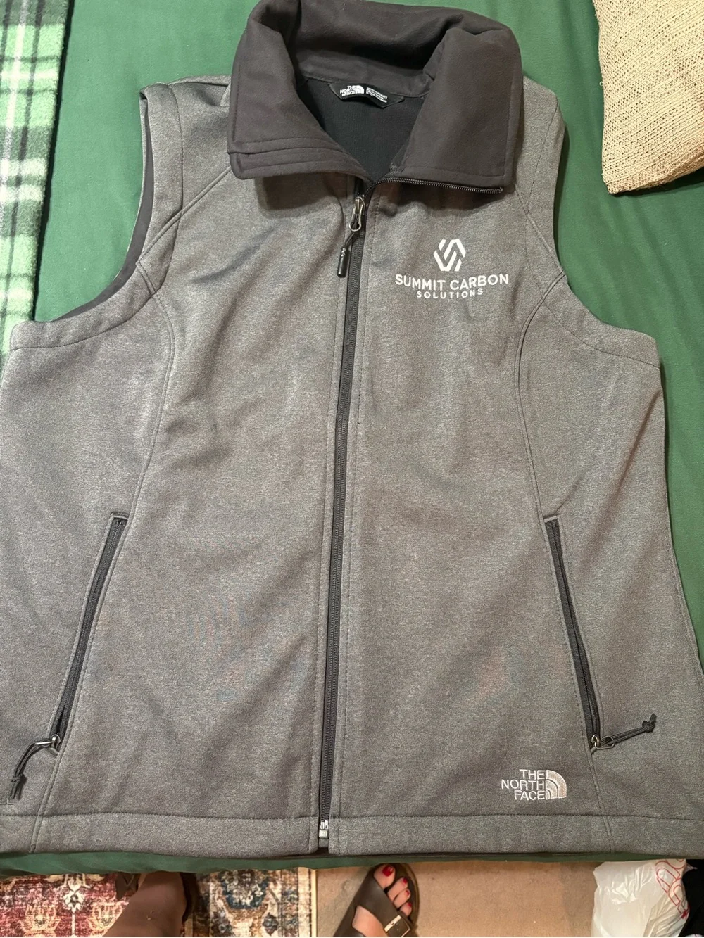The North Face Dark Gray Summit Carbon Solutions Fleece Vest